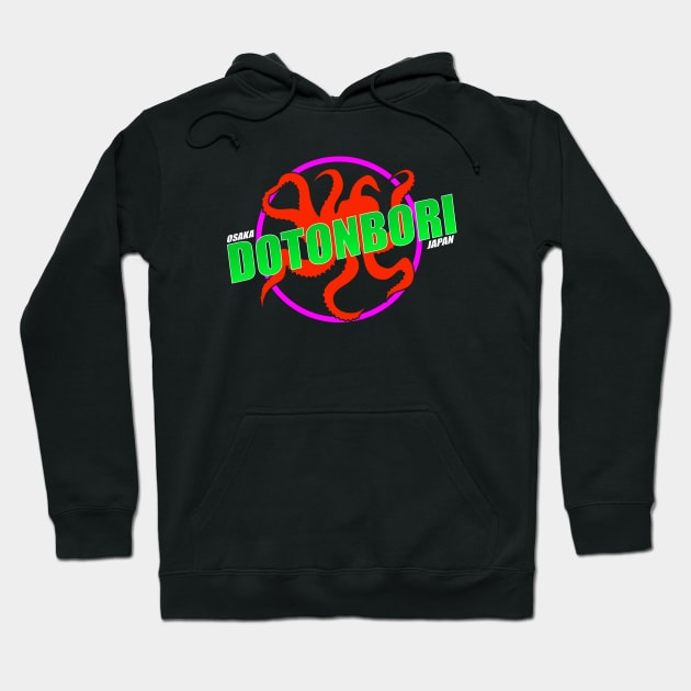 Dotonbori, Osaka, Japan, Version 2 Hoodie by TaliDe